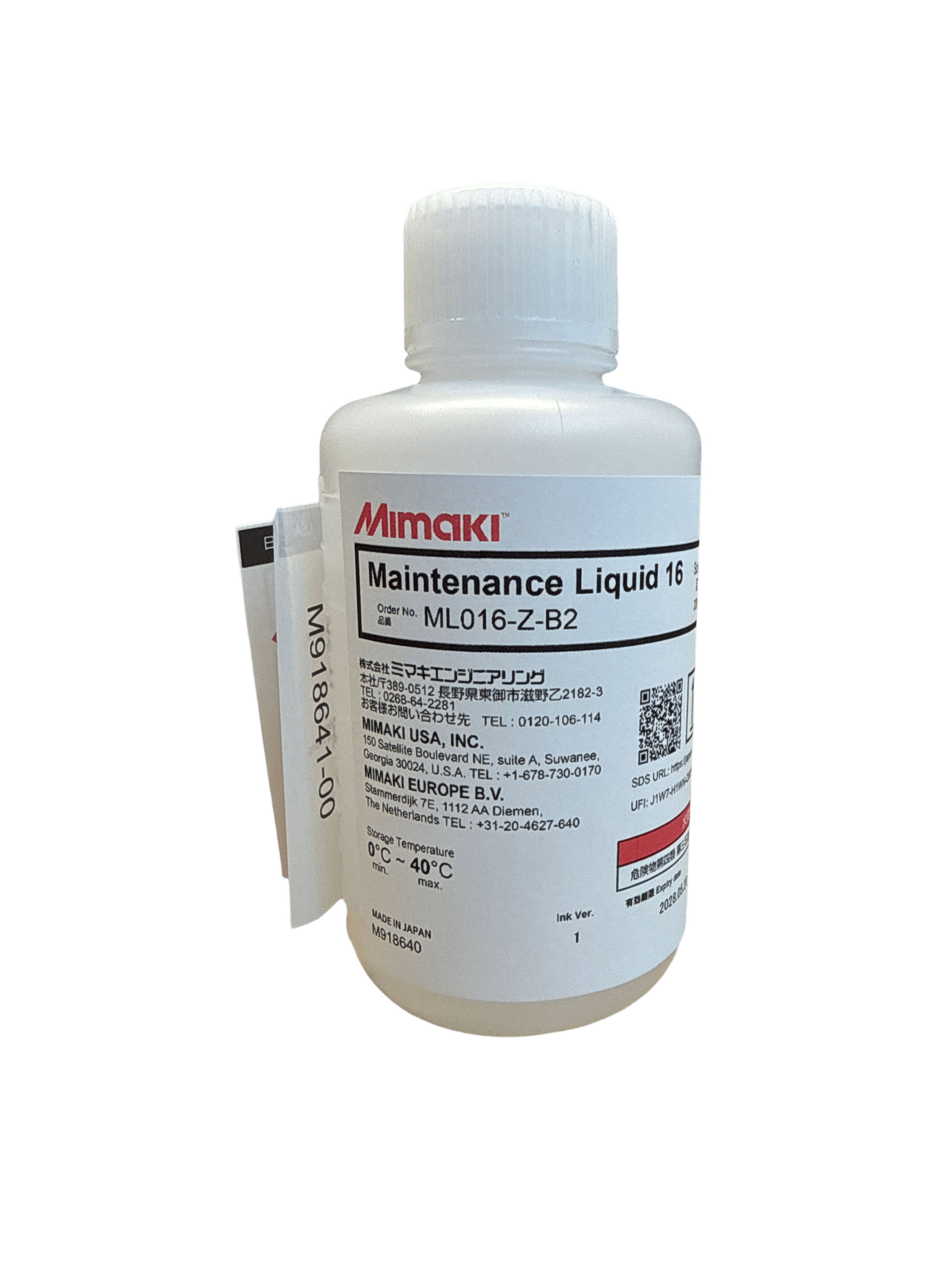Mimaki Maintenance Liquid 16 200ml bottle - C-ML016-Z-B2-1 - Allprintheads
