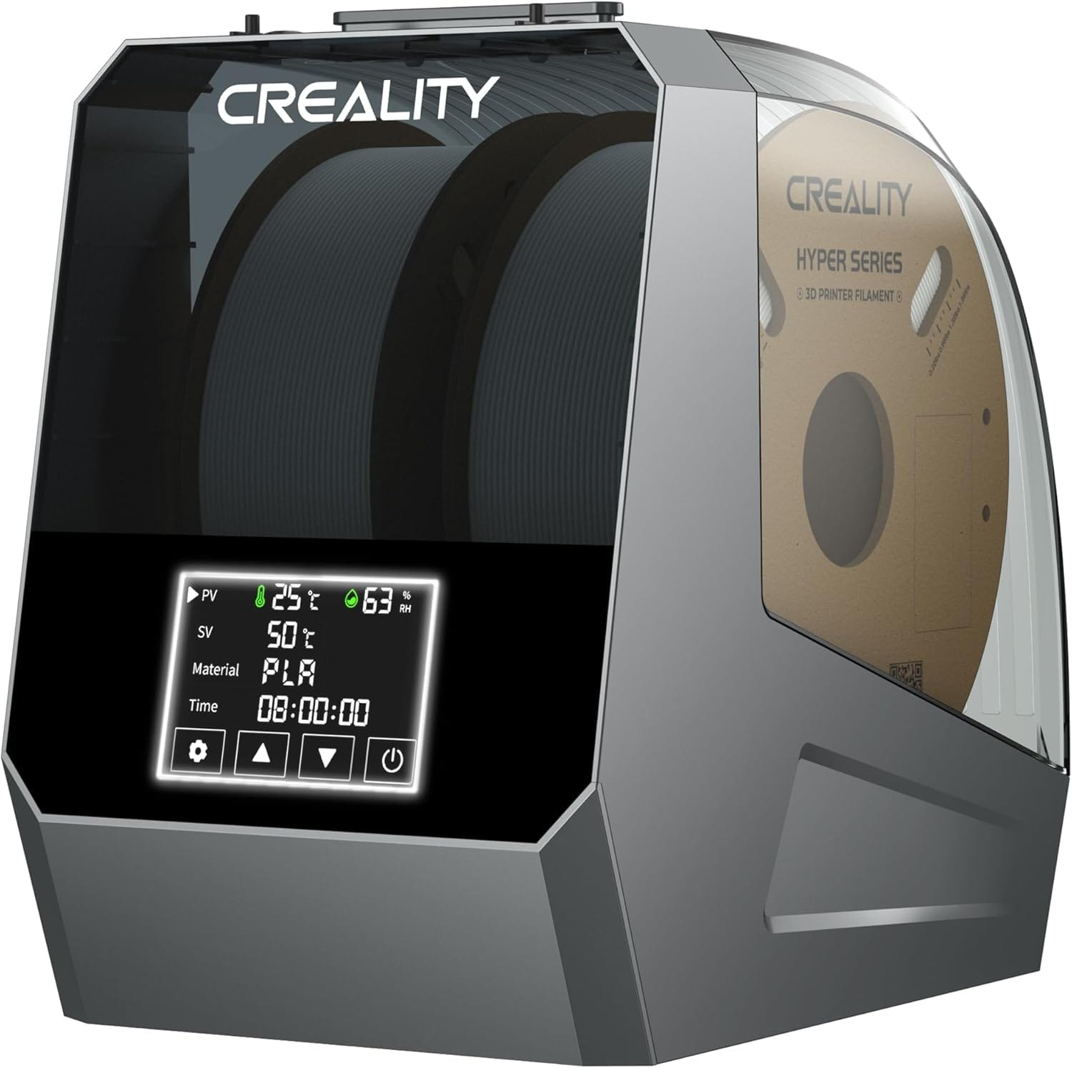 Creality Space PI Filament Dryer Plus, Dual-Spool 3D Printing Filament Dryer Box