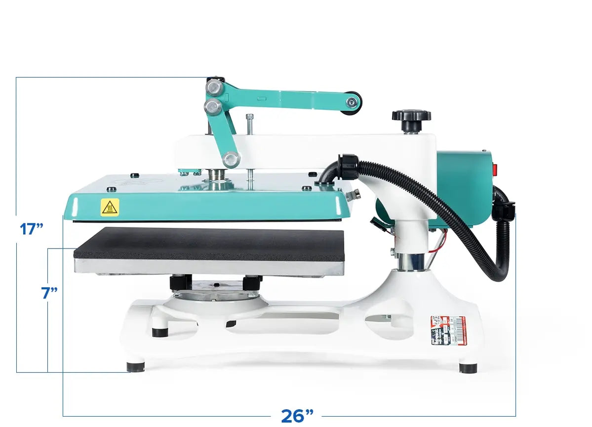 A2Z™ Swing Away Heat Press - 15" x 15" - Allprintheads