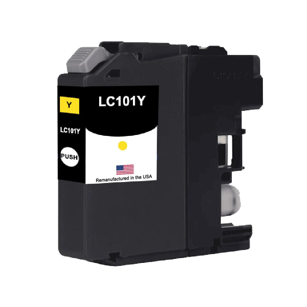 U.S. Remanufactured for Brother LC101XLY Yellow Ink Cartridge - Allprintheads