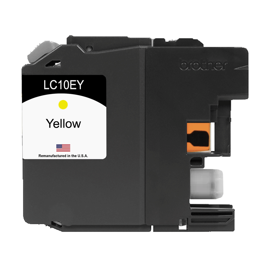 U.S. Remanufactured for Brother LC10EY Yellow Ink Cartridge - Allprintheads