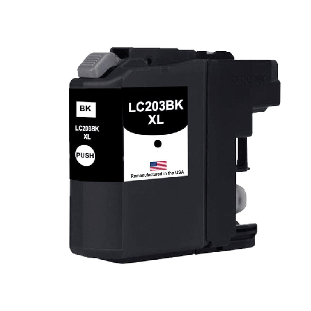 U.S. Remanufactured for Brother LC203XLBK High Yield Black Ink Cartridge - Allprintheads