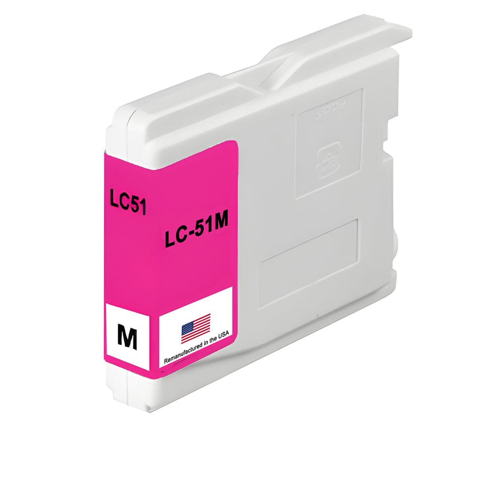 U.S. Remanufactured for Brother LC51M Ink Cartridges Magenta - Allprintheads