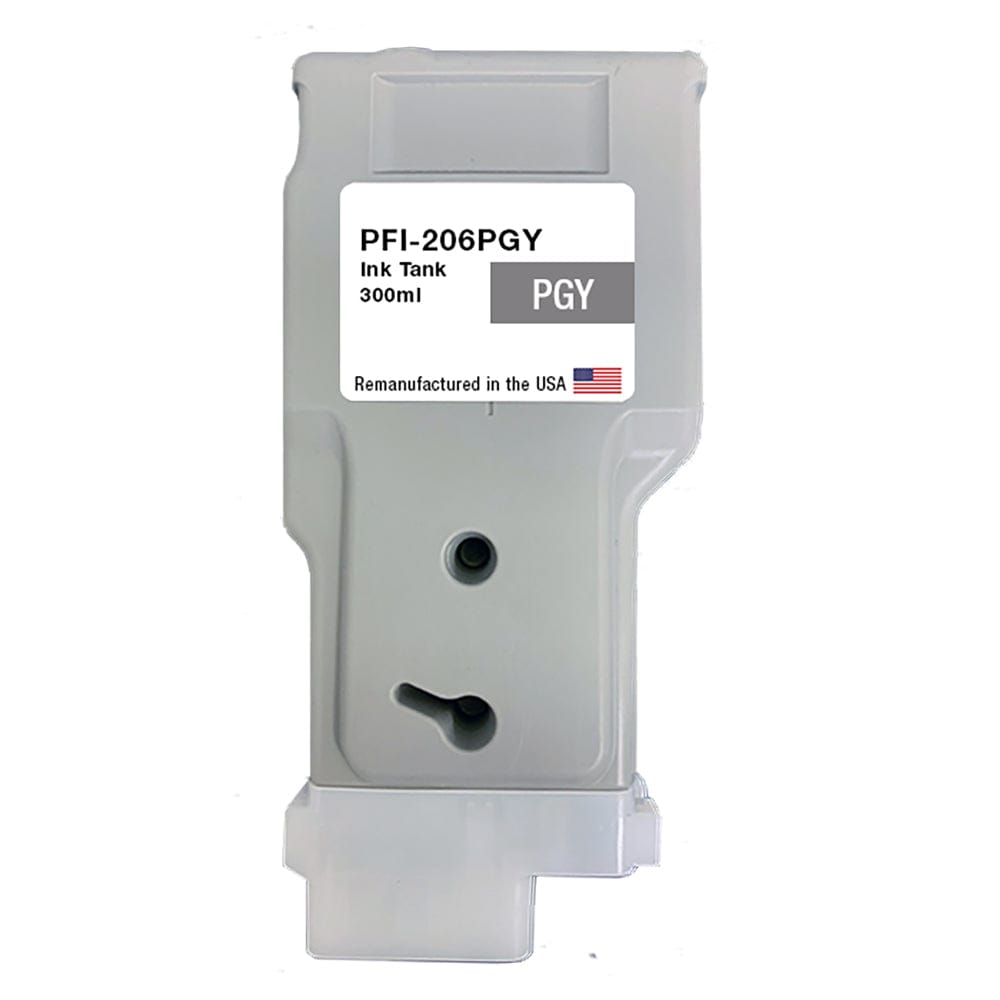 U.S. Remanufactured for Canon PFI-206PGY 300ml Photo Gray Ink Cartridge - Allprintheads