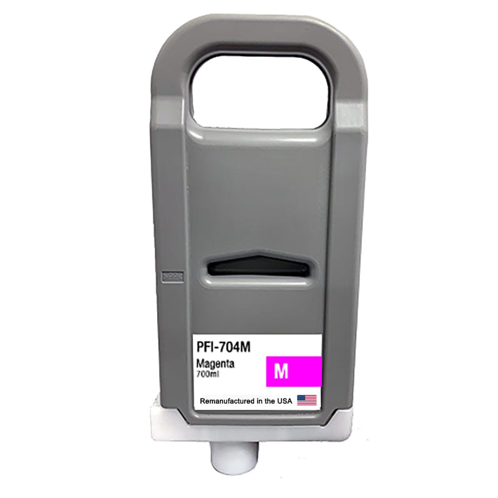 U.S. Remanufactured for Canon PFI-704M 700ml Magenta Ink Cartridge - Allprintheads