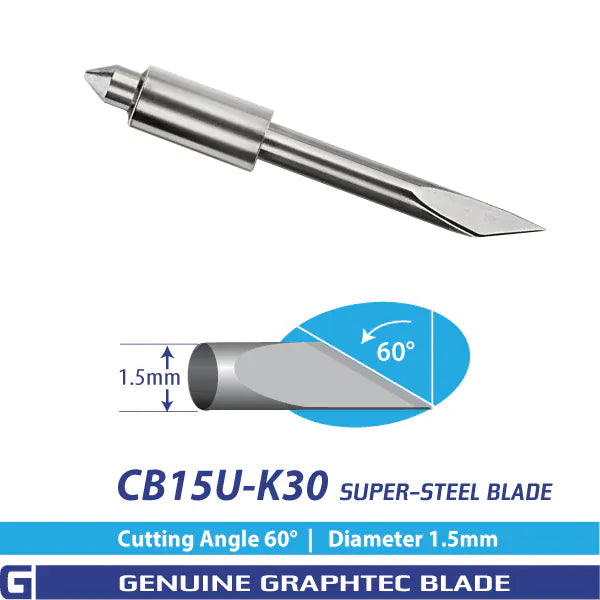 Graphtec CB15U-K30 Super-Steel Blade - 60°/ 1.5mm for FC, FCX Series - Allprintheads