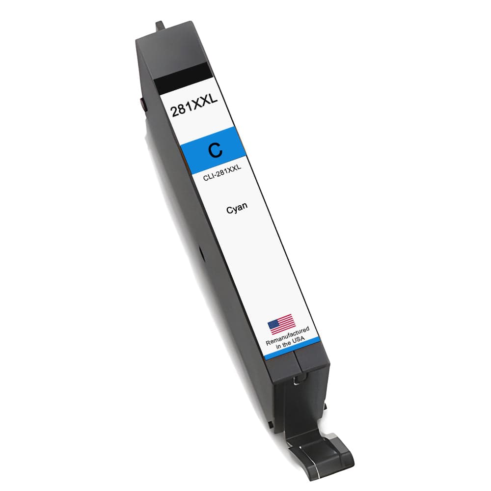 U.S. Remanufactured for Canon CLI-281XXL Cyan Ink Cartridge - Allprintheads
