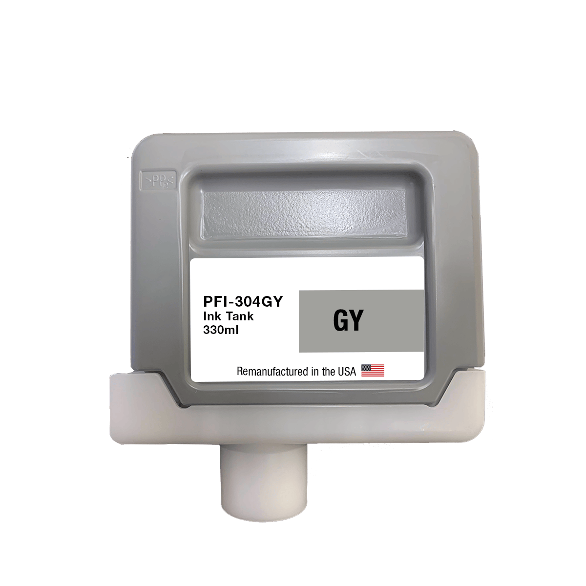 U.S. Remanufactured for Canon PFI-304GY 330ml Gray Ink Cartridge - Allprintheads