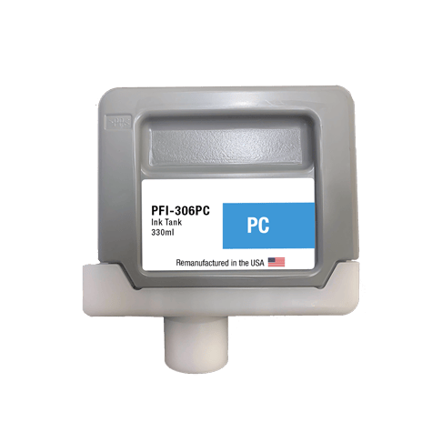U.S. Remanufactured for Canon PFI-306PC 330ml Photo Cyan Ink Cartridge - Allprintheads