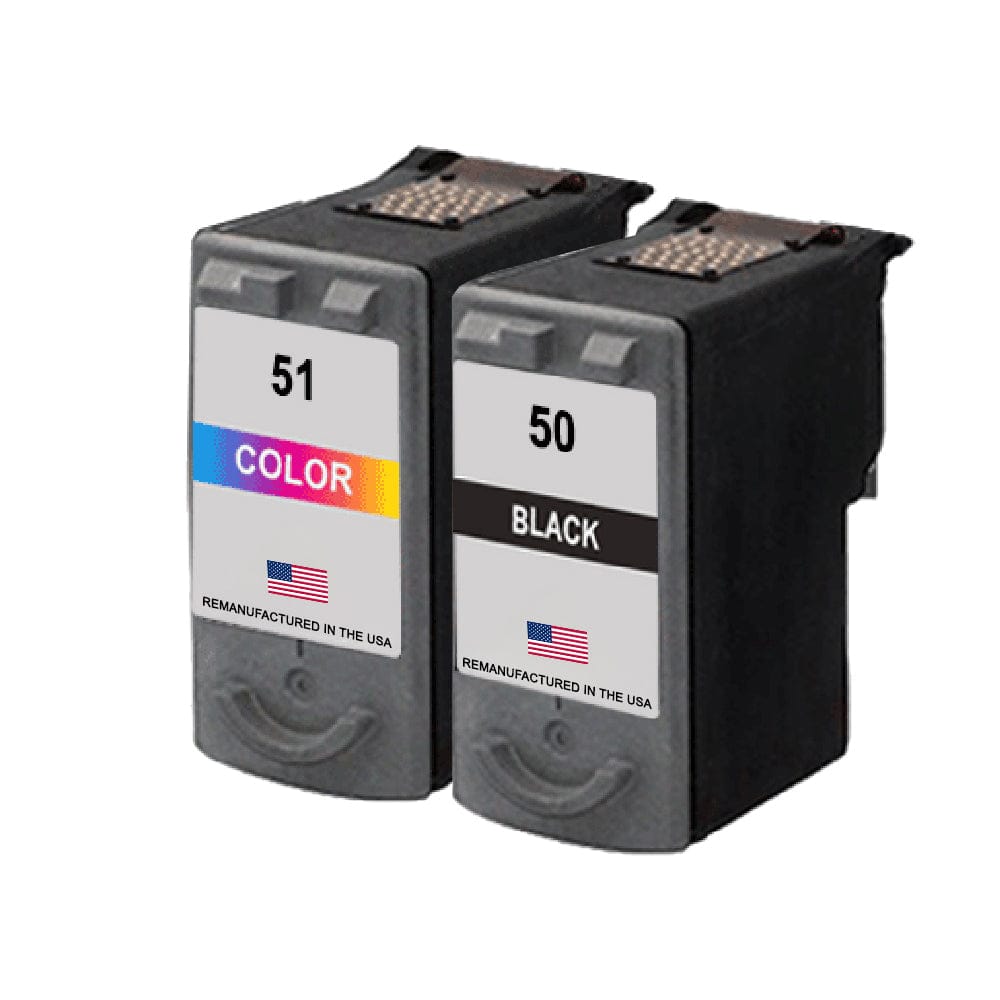 U.S. Remanufactured for Canon PG-50 Black / CL-51 Color Combo Pack - Allprintheads
