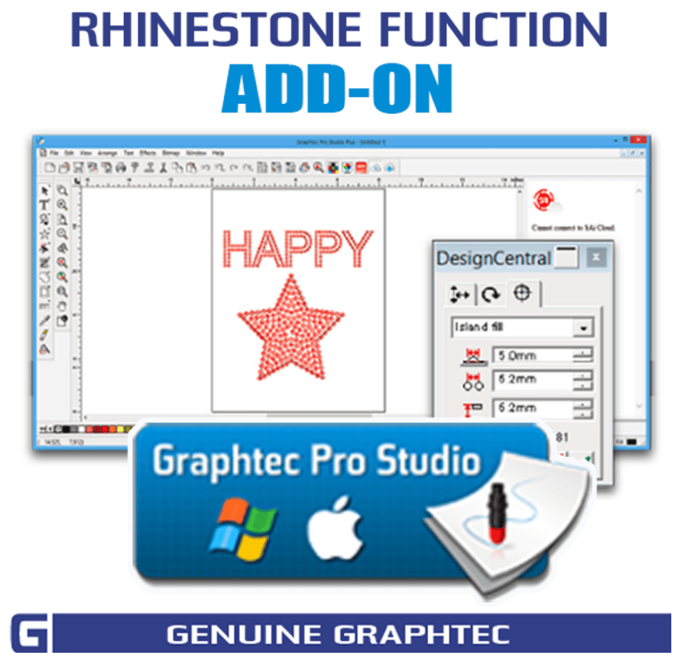 Rhinestone Function Add-on for Graphtec Pro Studio - Allprintheads