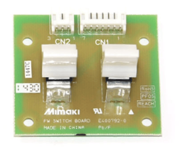 Mimaki JV5 Feeding / Take-Up Switch PCB Assy - E104984 - Allprintheads