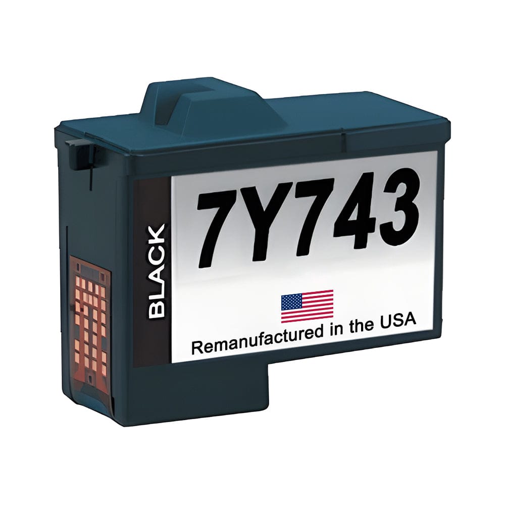 U.S. Remanufactured for Dell Series 2 7Y743 Black Ink Cartridge - Allprintheads