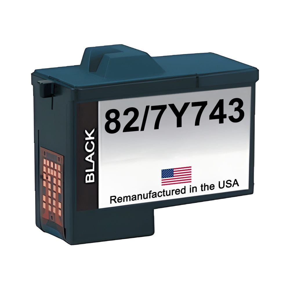 U.S. Remanufactured for Dell Series 2 7Y743 and Lexmark #82 Black Universal Cartridge - Allprintheads