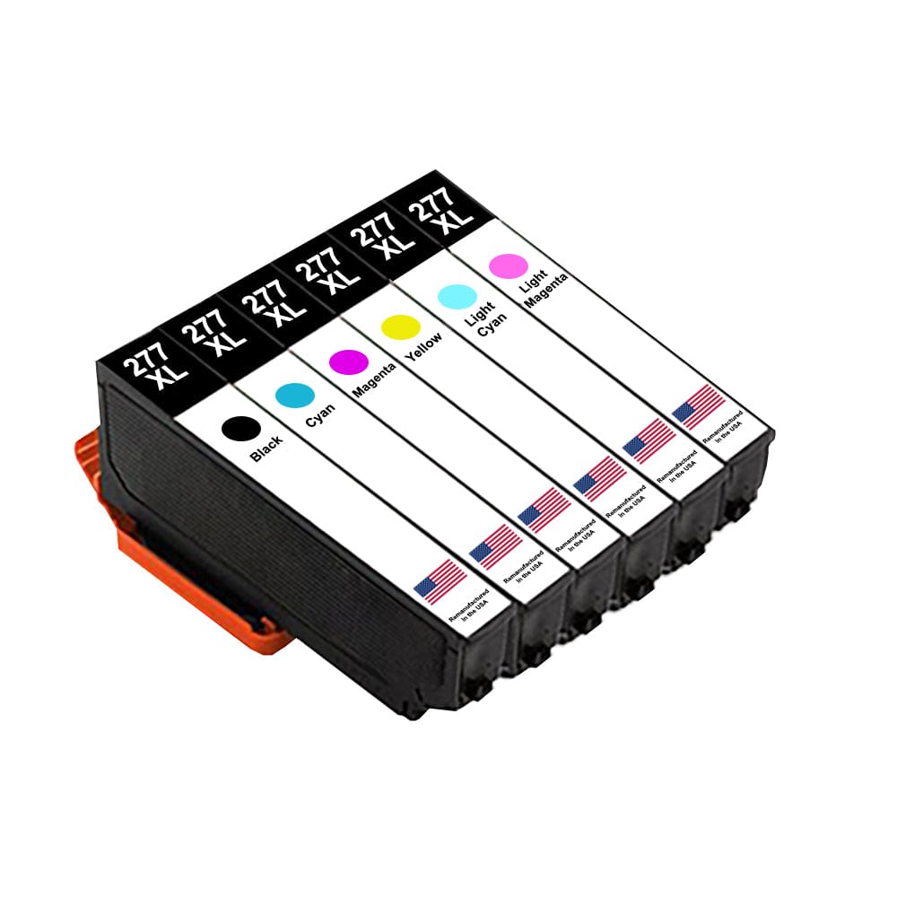U.S. Remanufactured for Epson T277XL Black and 5 Color Combo 6-Pack - Allprintheads