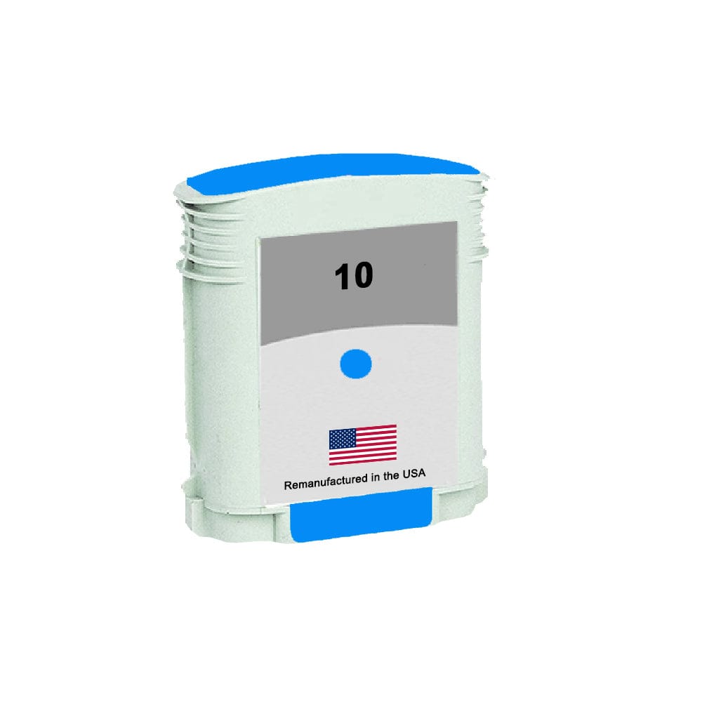 U.S. Remanufactured for HP 10 (C4841A) Cyan Ink Cartridge - Allprintheads