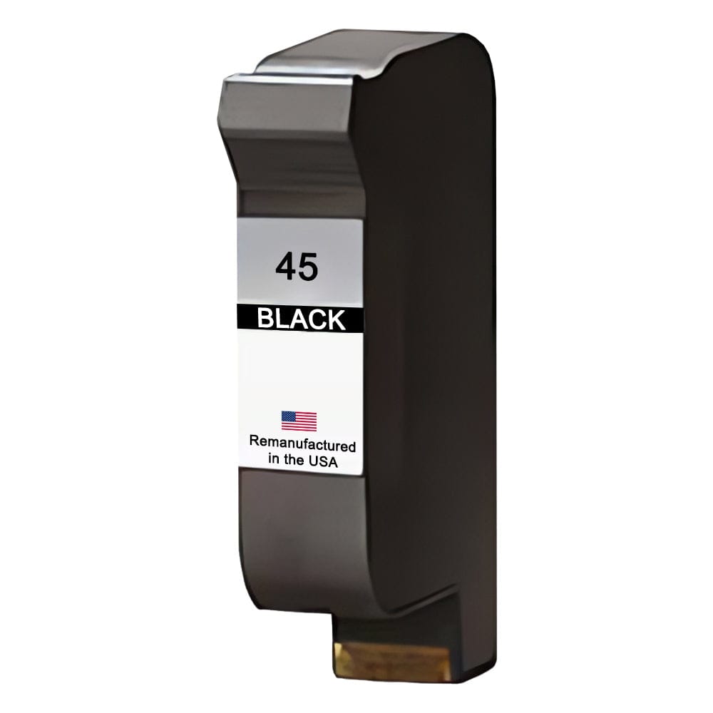 U.S. Remanufactured for HP 45 (51645A) Black Ink Cartridge - Allprintheads