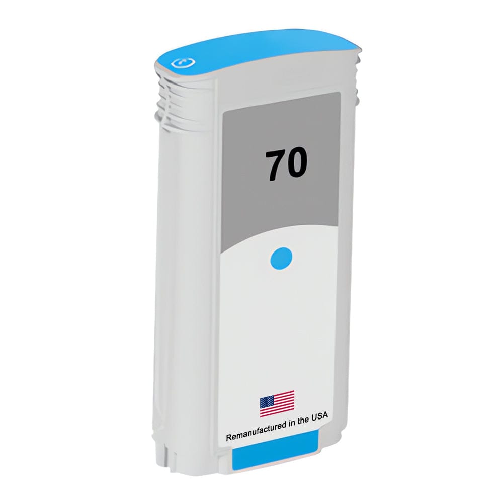 U.S. Remanufactured for HP 70 130-ml (C9452A) Cyan Ink Cartridge - Allprintheads