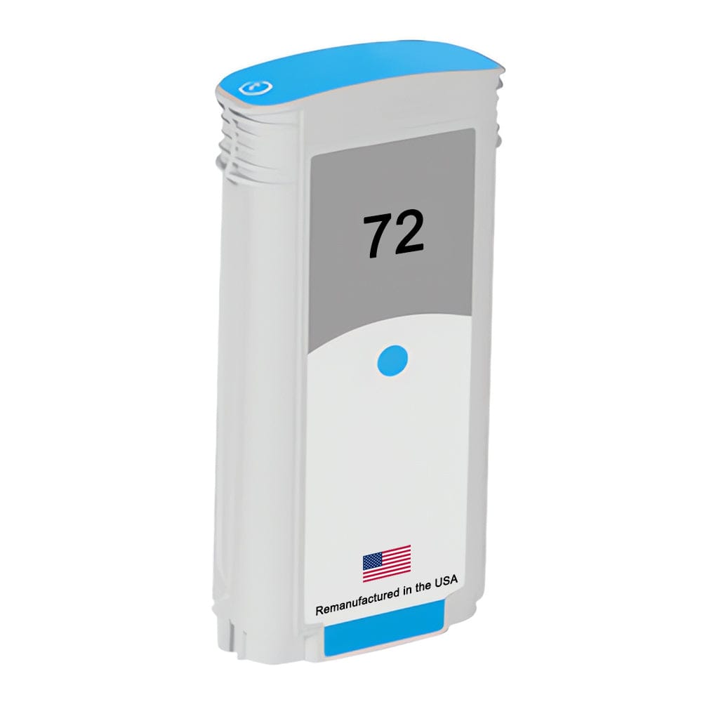 U.S. Remanufactured for HP 72 130-ml (C9371A) Cyan Ink Cartridge - Allprintheads