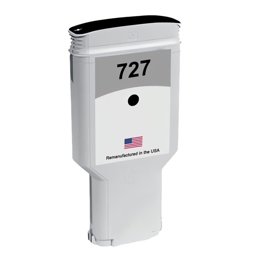 U.S. Remanufactured for HP 727 300ml (C1Q12A) Matte Black Ink Cartridge - Allprintheads
