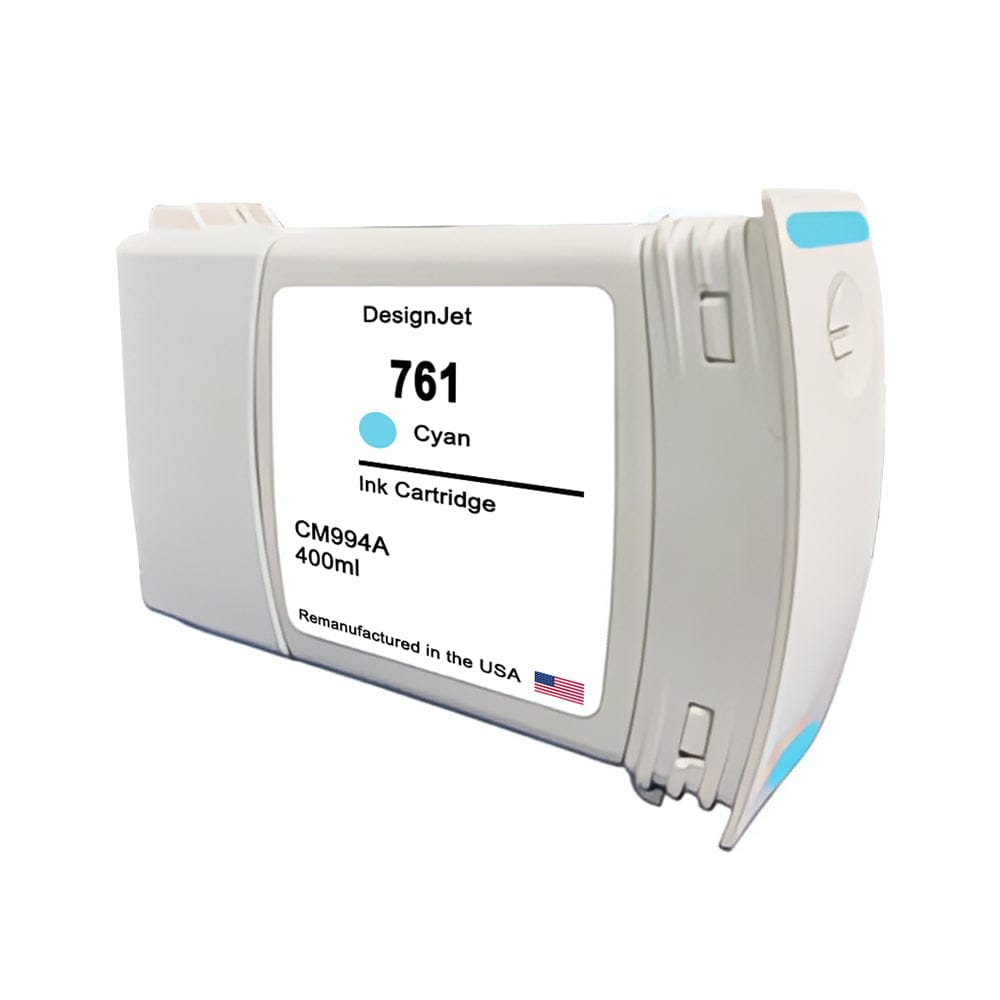 U.S. Remanufactured for HP 761 400ml (CM994A) Cyan Ink Cartridge - Allprintheads