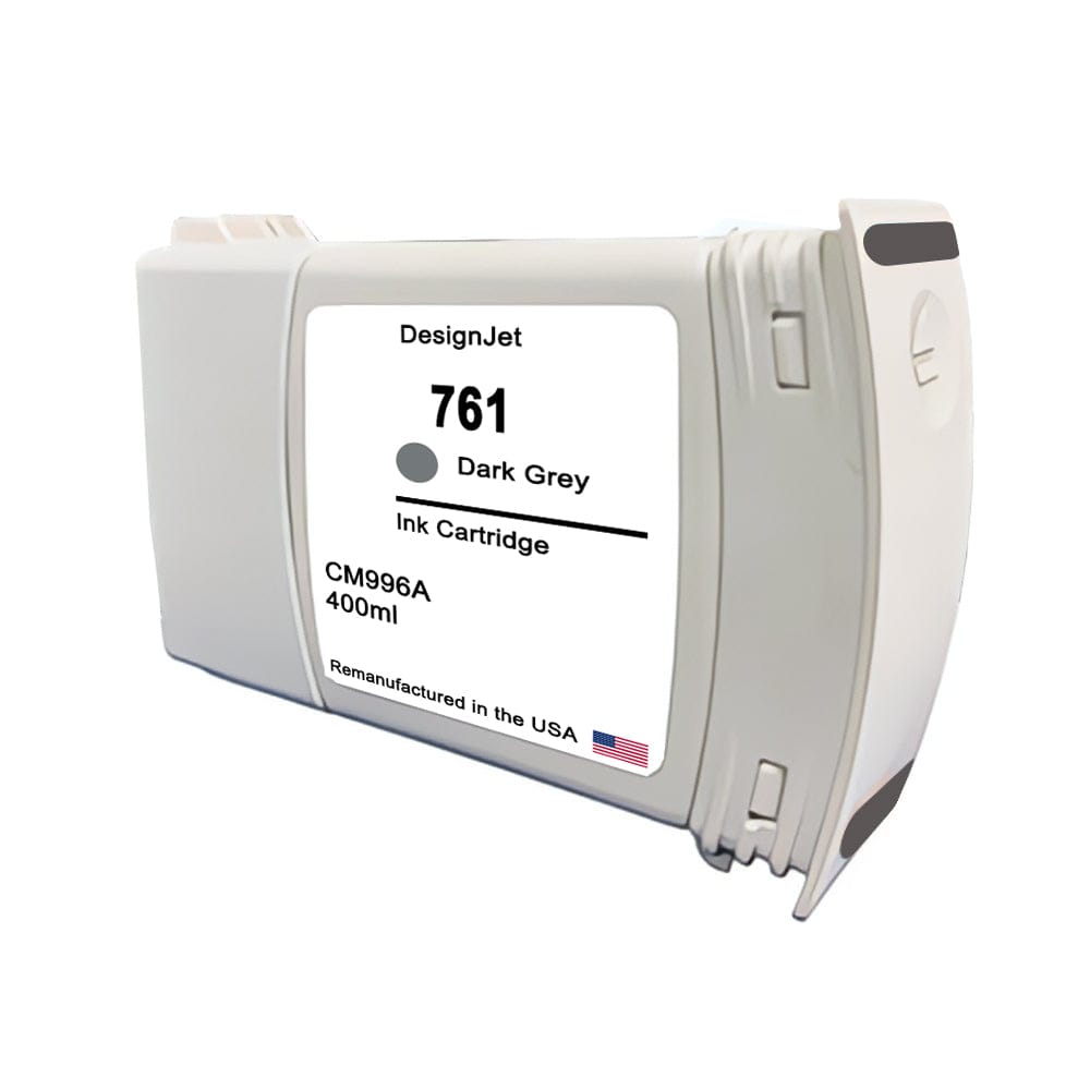 U.S. Remanufactured for HP 761 400ml (CM996A) Dark Gray Ink Cartridge - Allprintheads