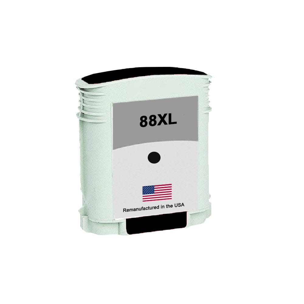U.S. Remanufactured for HP 88xl (C9396) Black Ink Cartridge - Allprintheads