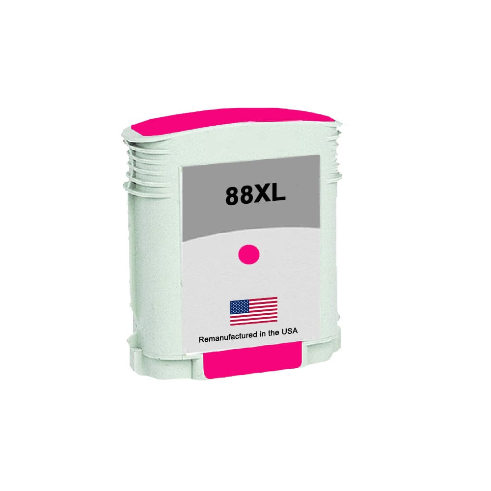 U.S. Remanufactured for HP 88xl (C9392) Magenta Ink Cartridge - Allprintheads