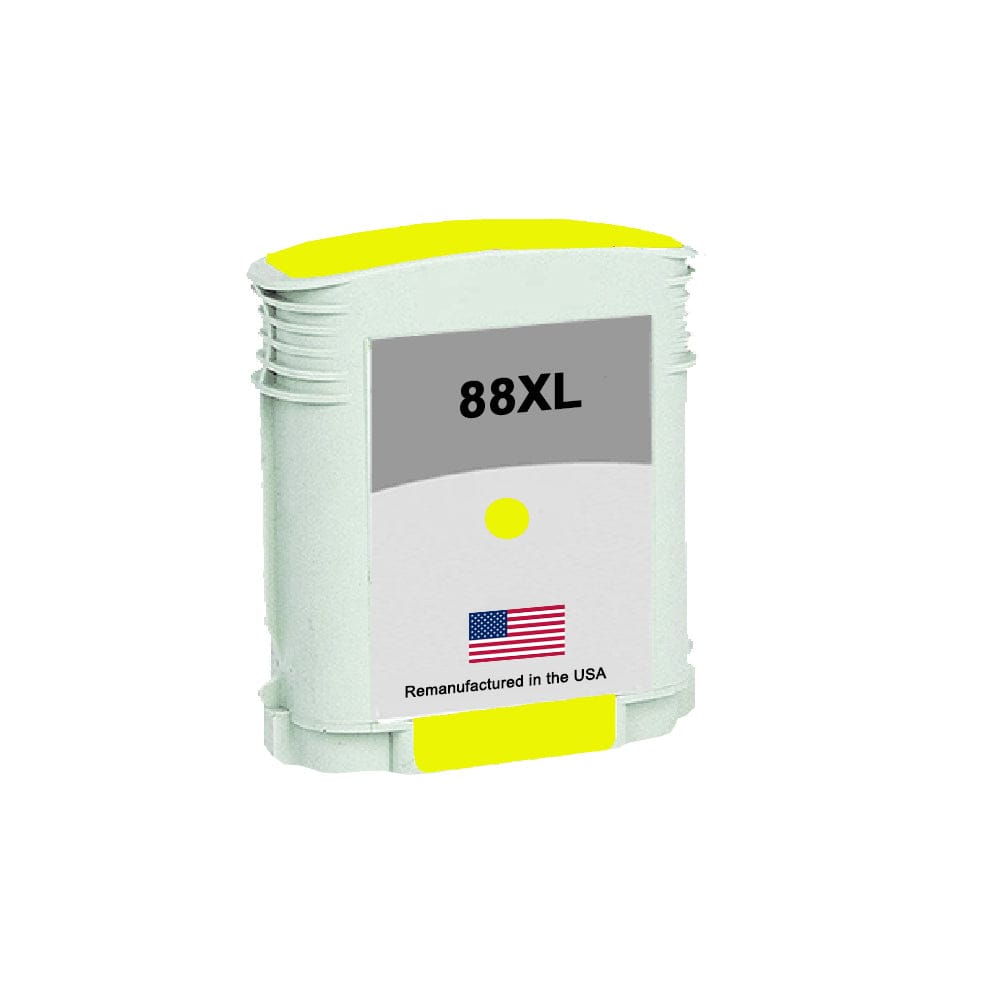 U.S. Remanufactured for HP 88xl (C9393) Yellow Ink Cartridge - Allprintheads