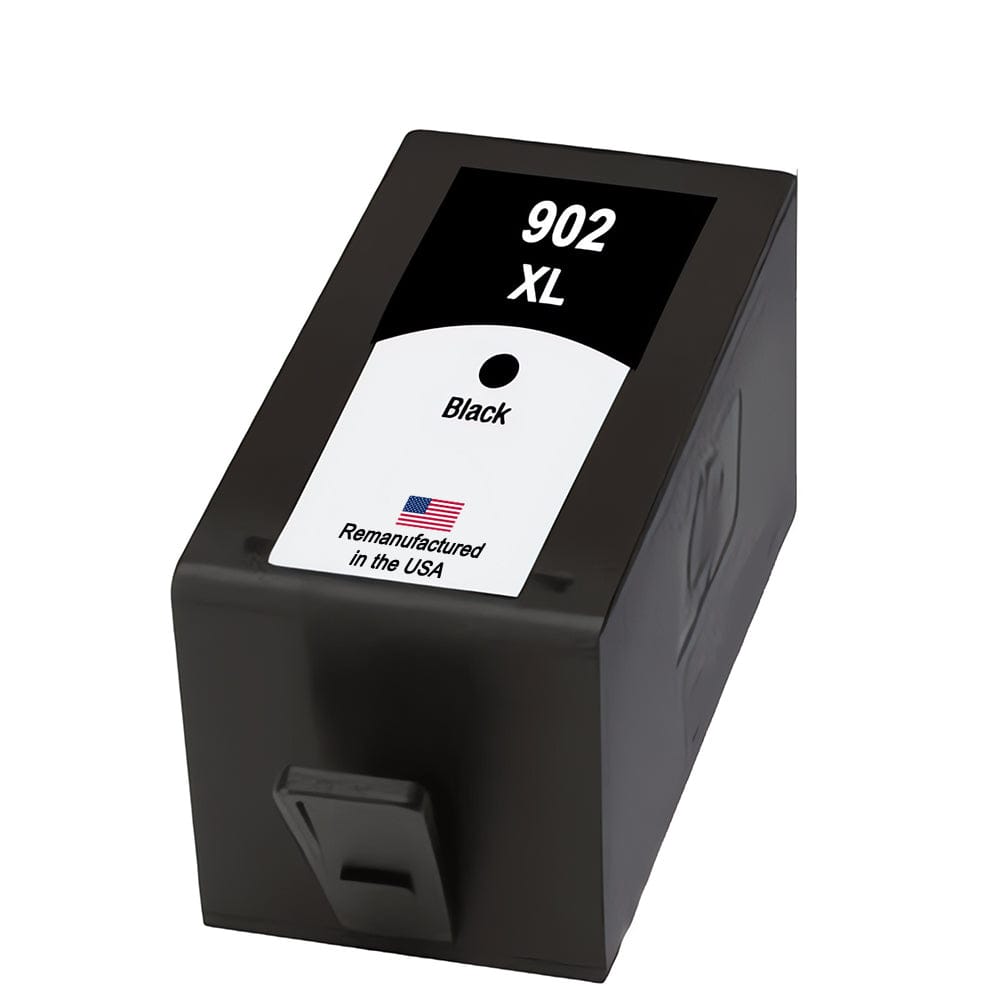 U.S. Remanufactured for HP 902XL (T6M14AN) Black Ink Cartridge New Chip - Allprintheads