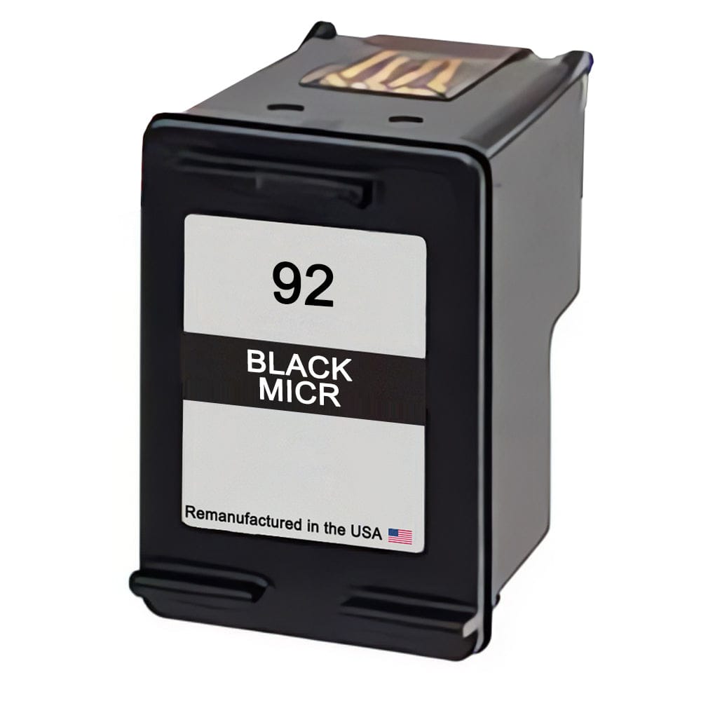 U.S. Remanufactured for HP 92 (C9362WN) Black MICR Ink Cartridge - Allprintheads