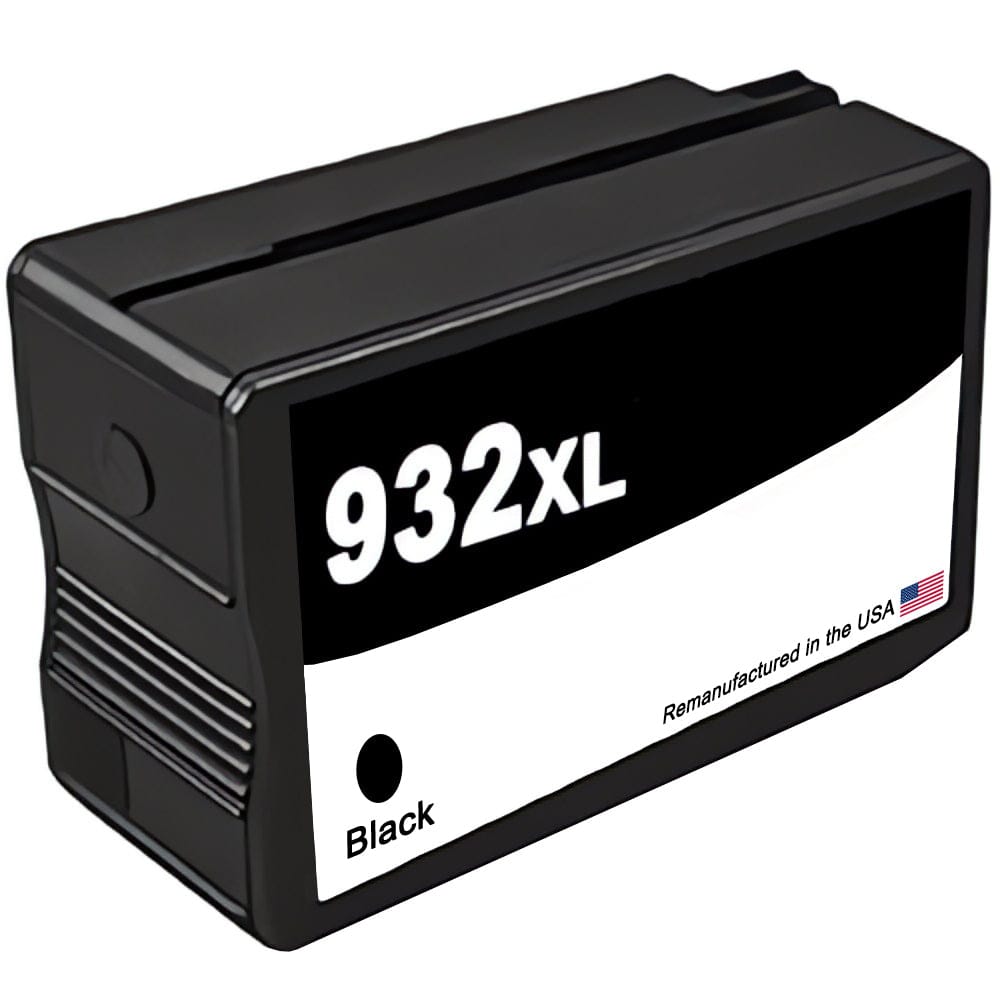 U.S. Remanufactured for HP 932XL (CN053AN) Black Ink Cartridge New Chip - Allprintheads