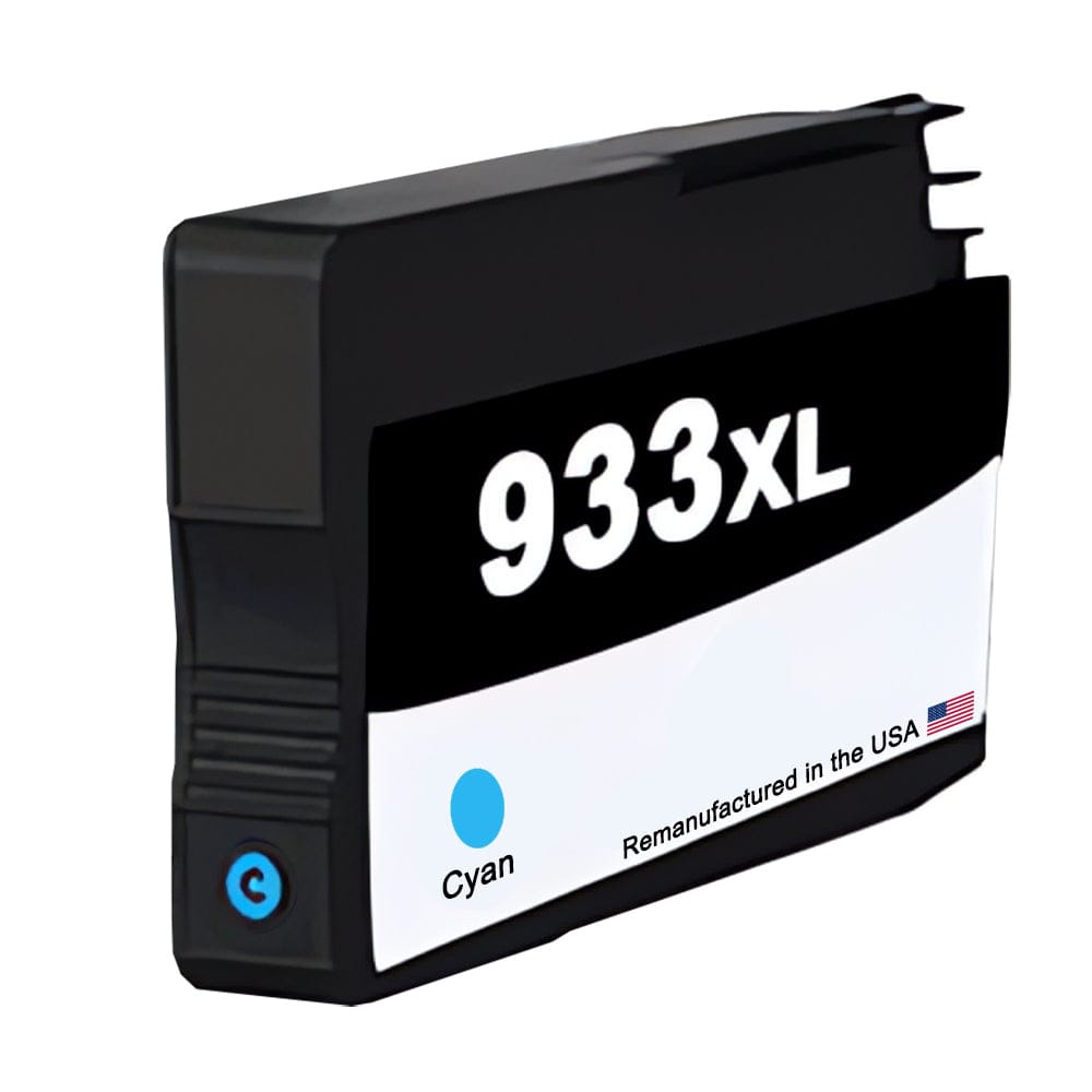 U.S. Remanufactured for HP 933XL (CN054AN) Cyan Ink Cartridge New Chip - Allprintheads