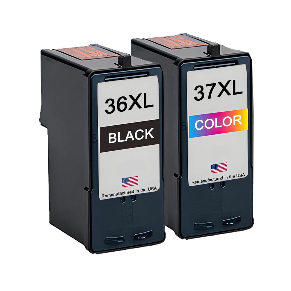 U.S. Remanufactured for Lexmark #36XL Black and Lexmark #37 Color Combo Pack - Allprintheads