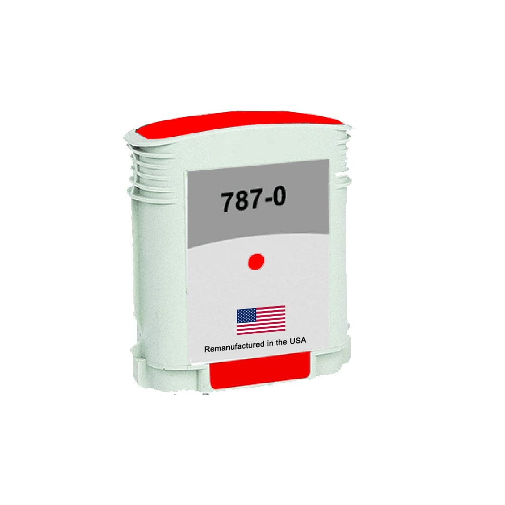 U.S. Remanufactured for Pitney Bowes 787-0 Fluorescent Red Ink Cartridge - Allprintheads