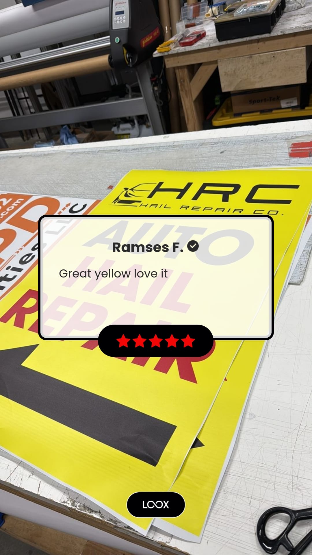 Customer photo review