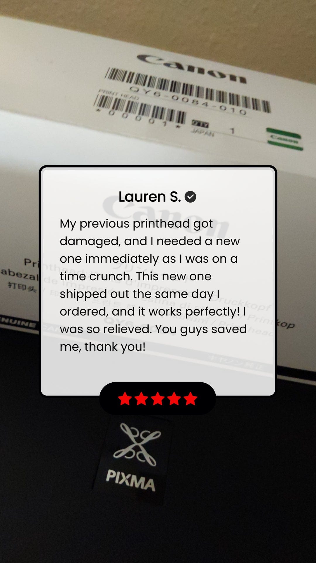 Customer photo review
