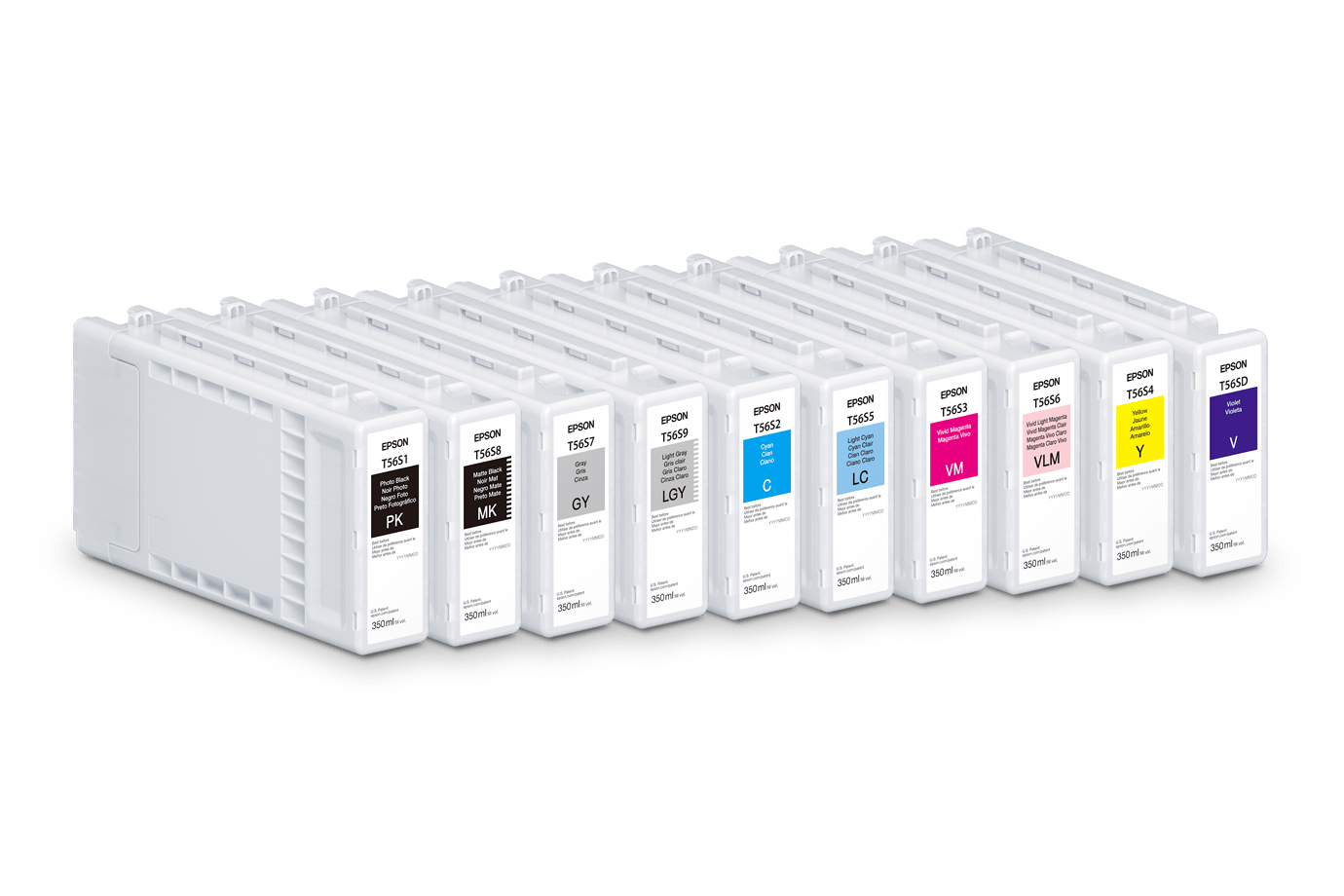 Epson UltraChrome PRO10 T56 ink family for SureColor P7370 and P9370