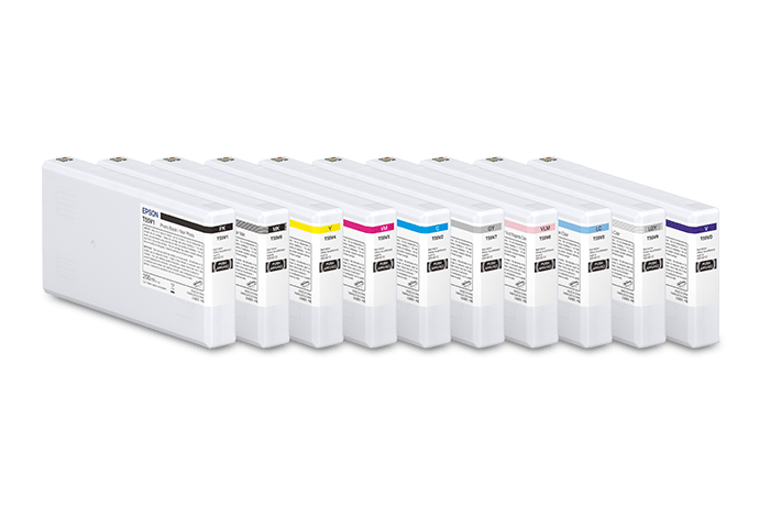 Epson UltraChrome PRO10 T55V 200 mL ink family for SureColor P5370