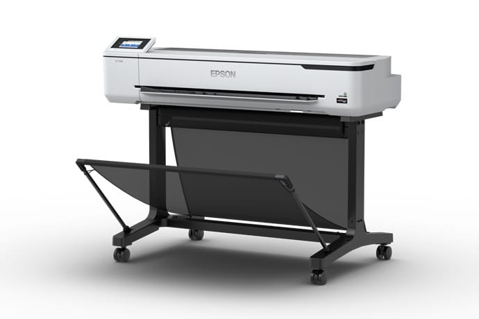 Epson SureColor T5170 - Left View with Catch Basket