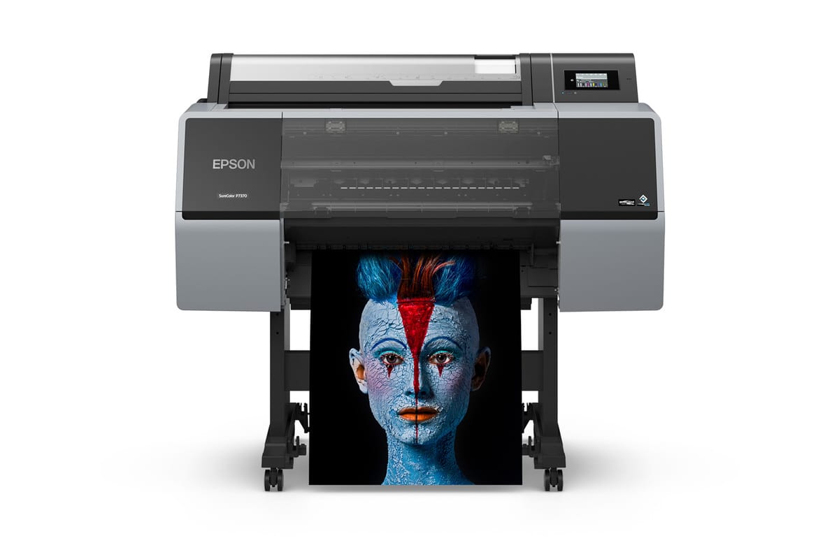 Epson SureColor P7370 - Front View with Print