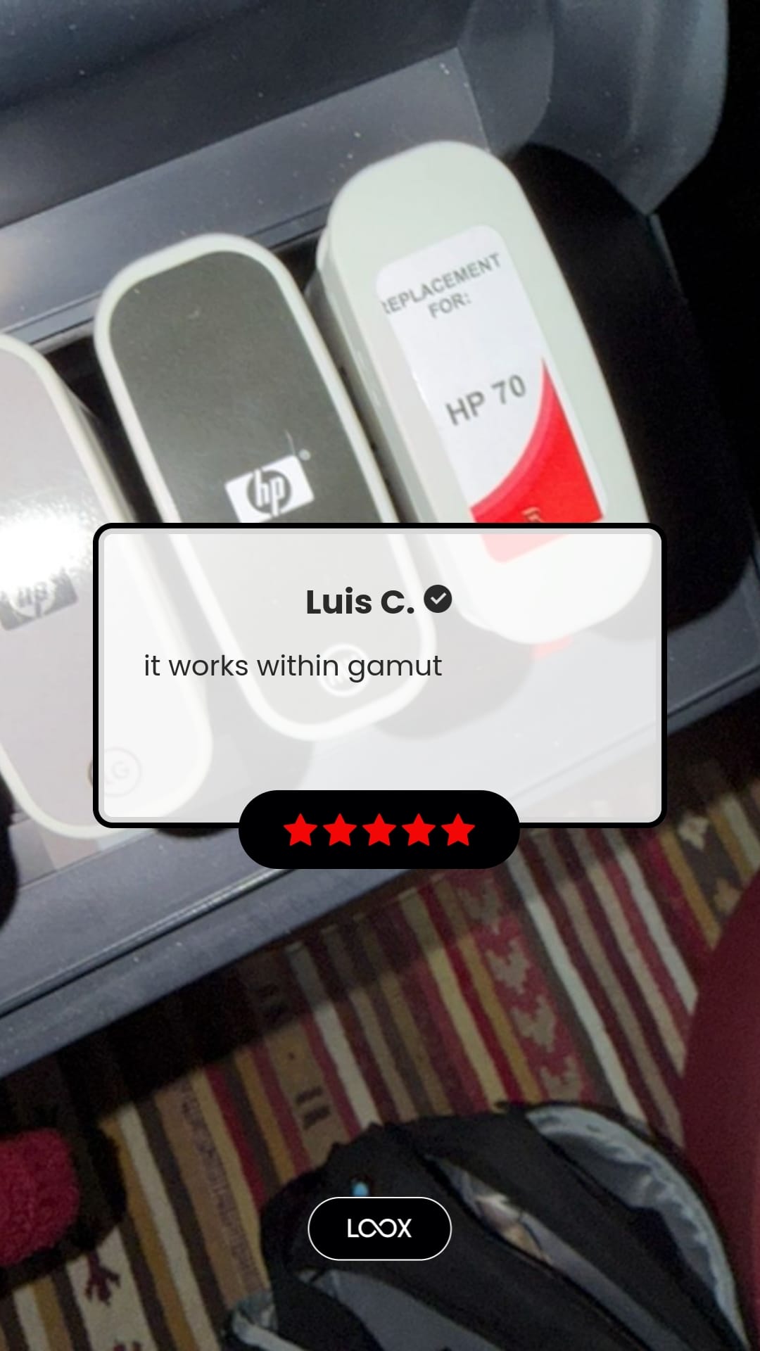 Customer photo review