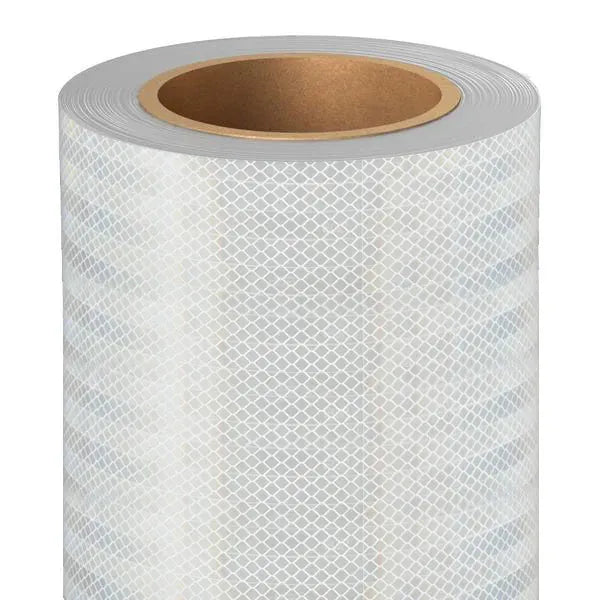Graphcal GS1415 White Premium Printable Reflective Vinyl - 49" x 75' Roll