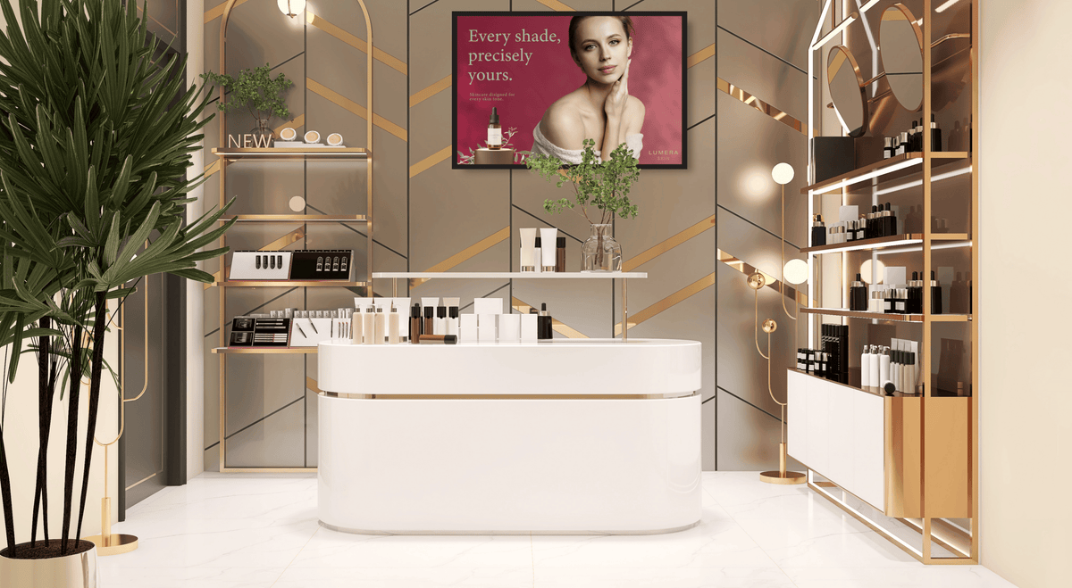 Mimaki JFX220-2515 application - skincare packaging display