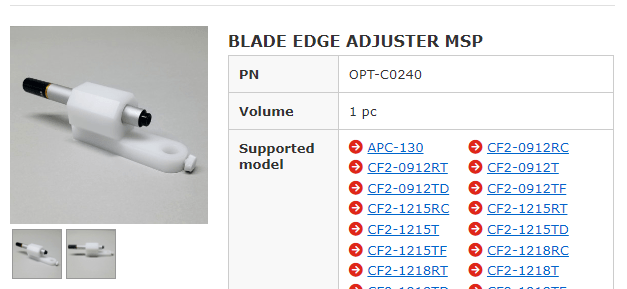 Mimaki Blade Edge Adjuster MSP- OPT-C0240 - Allprintheads