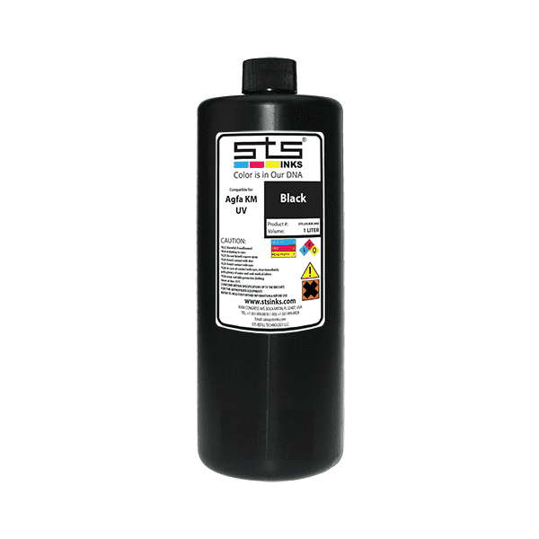 Compatible UV Cure Ink for Agfa Jeti KM 1L (UV LED) Jeti Titan/Mira/Tauro - www.allprintheads.com