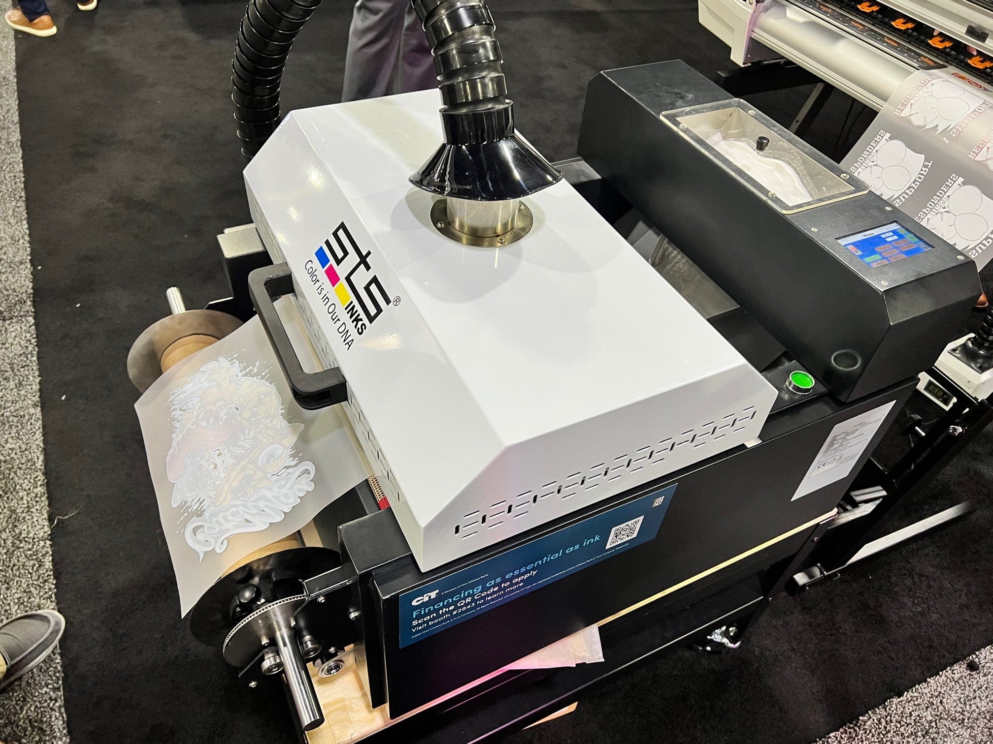 Model 13 Automatic TPU Adhesive Powder Shaker - www.allprintheads.com