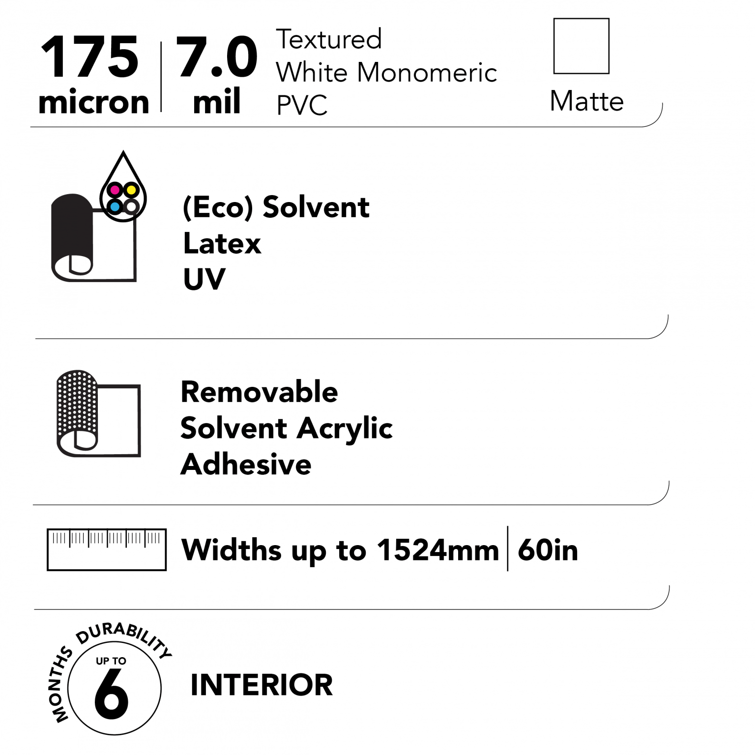 Drytac Polar SandTac Floor One-Step Monomeric Floor Graphic Media - www.allprintheads.com