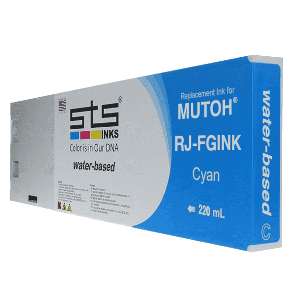 Compatible Cartridge for Mutoh Water-Based 220ml RJ-FGINK-2 - www.allprintheads.com