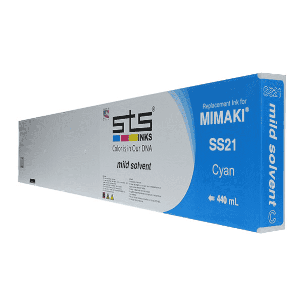 Compatible Cartridge for Mimaki Mild Solvent SS21 440ml by STS Inks - www.allprintheads.com